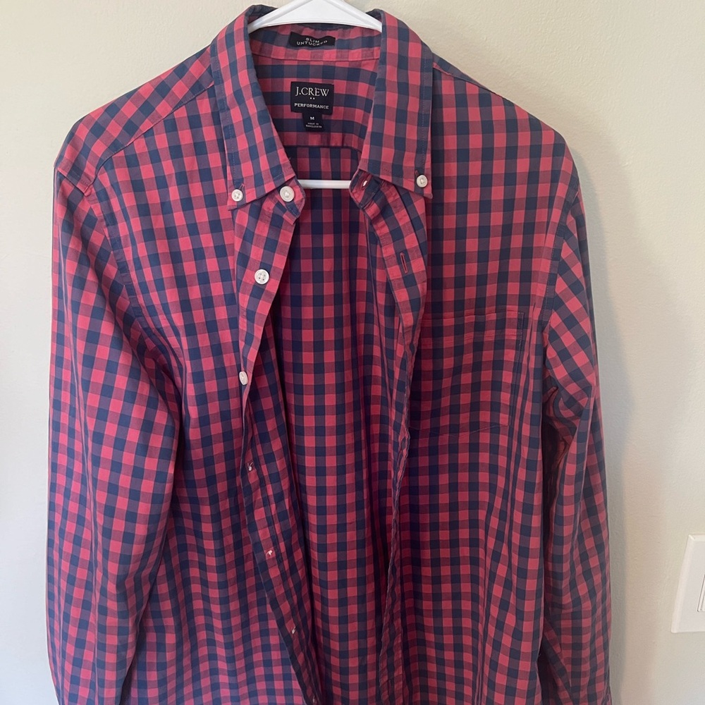 Slim Untucked Performance J. Crew Button Down